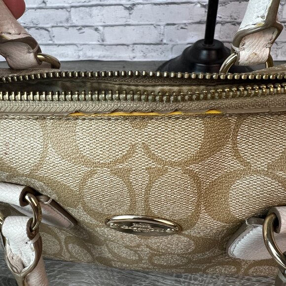 Coach Rowan Satchel Bag In Signature Canvas F34084 - Picture 2 of 7